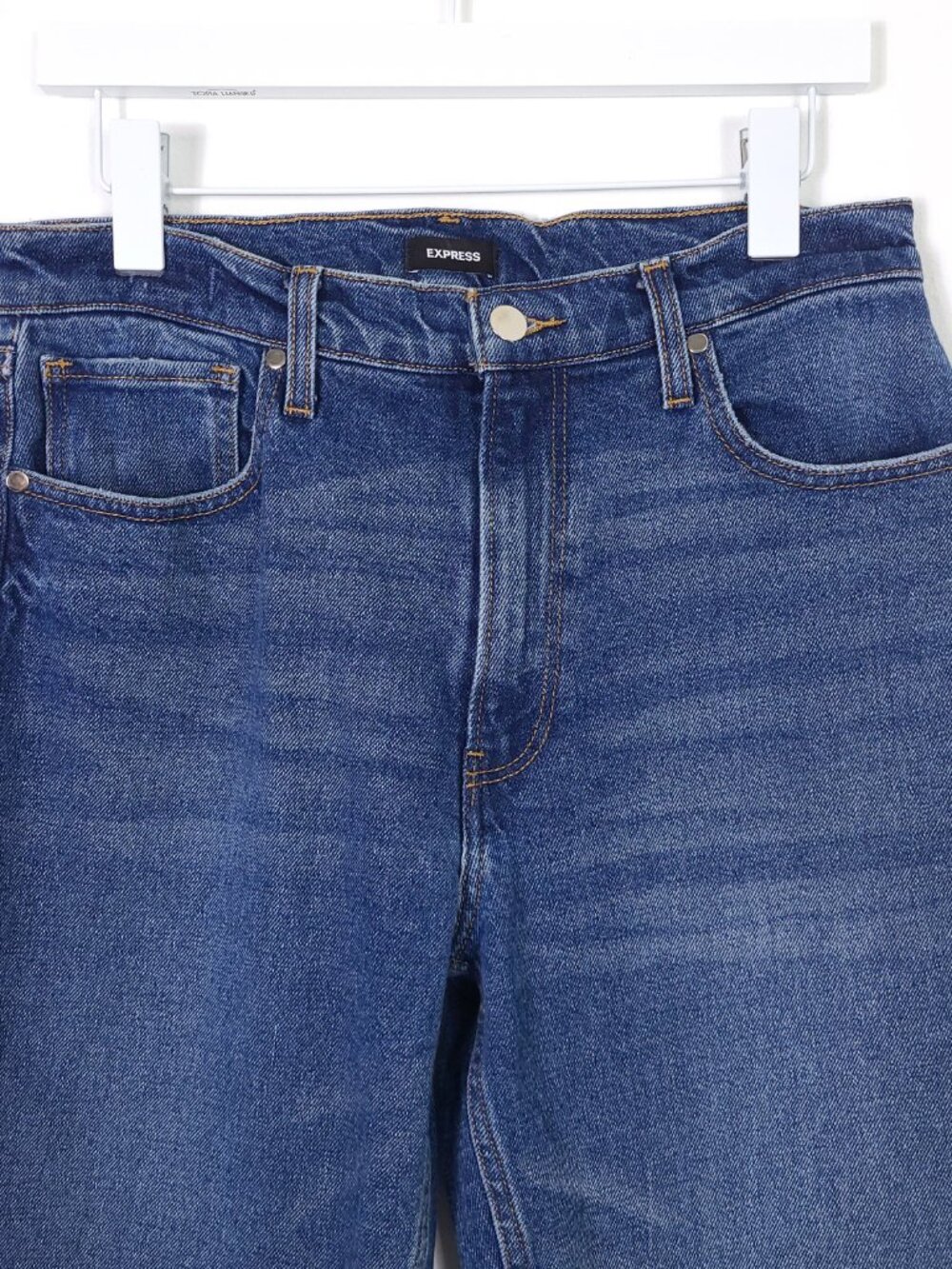 Express Modern Straight Super High Rise Jeans - Picture 3 of 10
